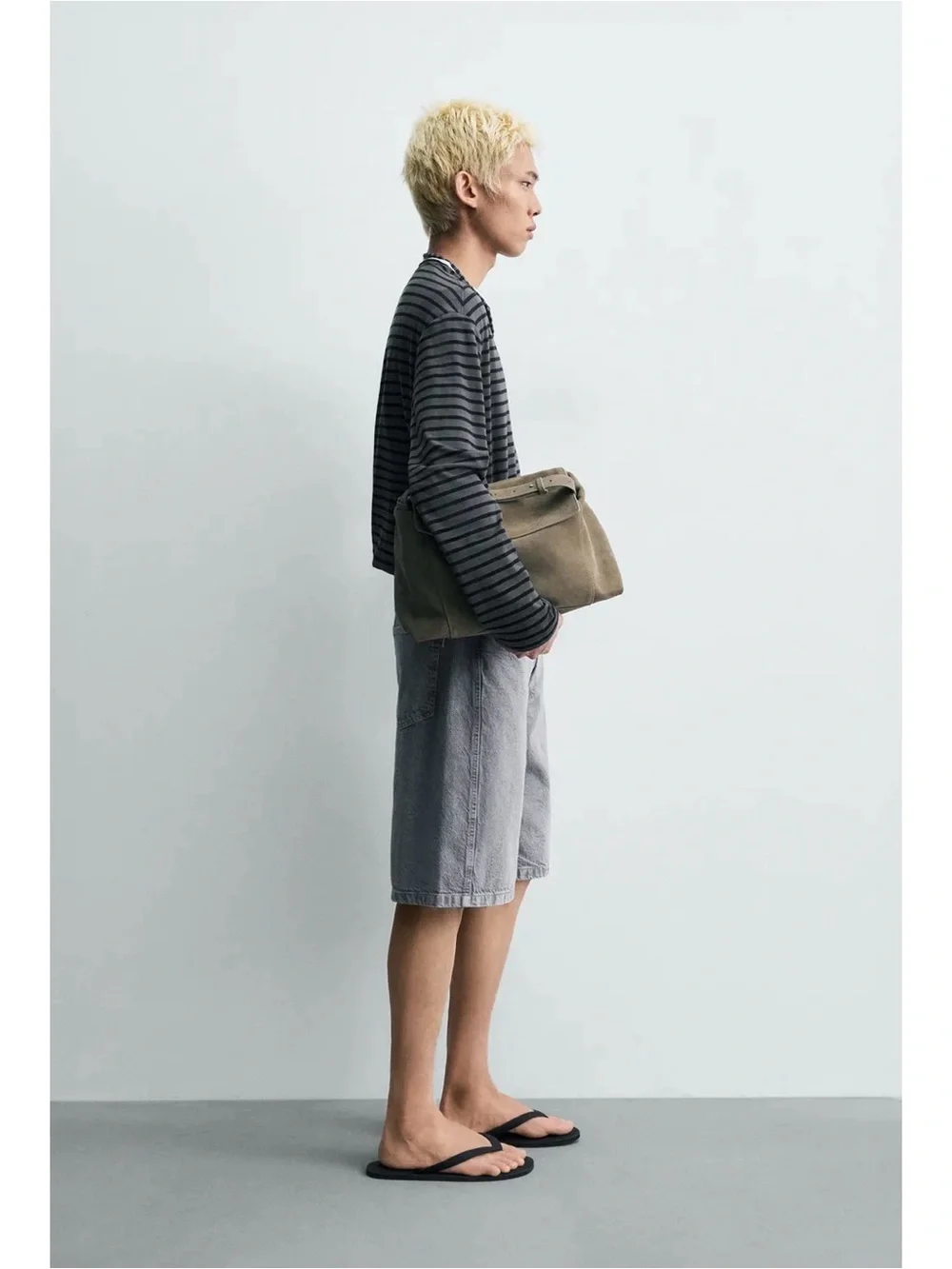 Zara men baggy shorts